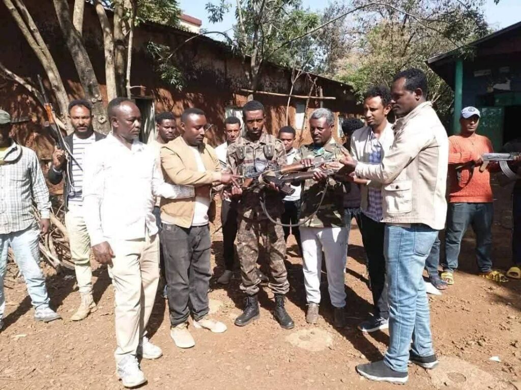Read more about the article ራሱን የነዘመነ ቡድን ብሎ የሚጠራው ፅንፈኛ ለሰሜን ሜጫ አስተዳደር እጅ ሰጠ።